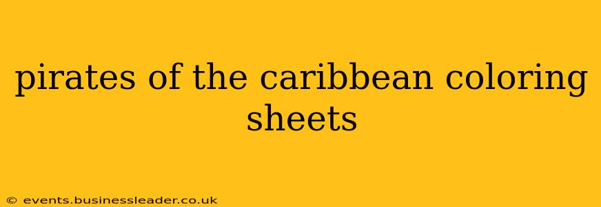 pirates of the caribbean coloring sheets