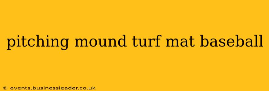 pitching mound turf mat baseball