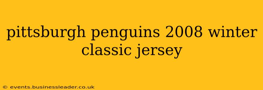 pittsburgh penguins 2008 winter classic jersey