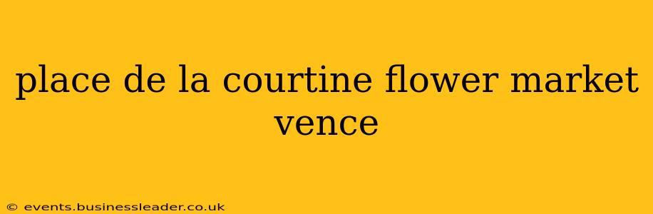 place de la courtine flower market vence