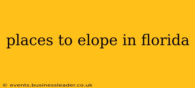 places to elope in florida