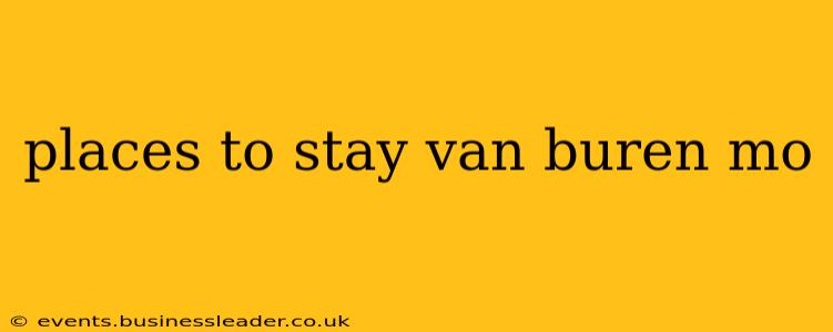 places to stay van buren mo