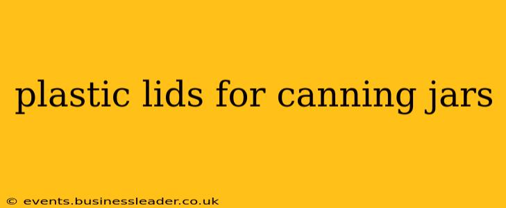 plastic lids for canning jars