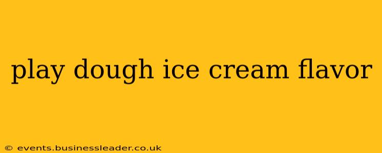 play dough ice cream flavor
