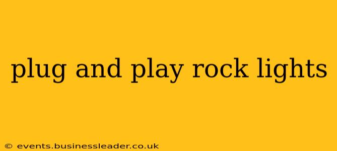 plug and play rock lights