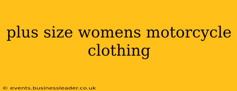 plus size womens motorcycle clothing