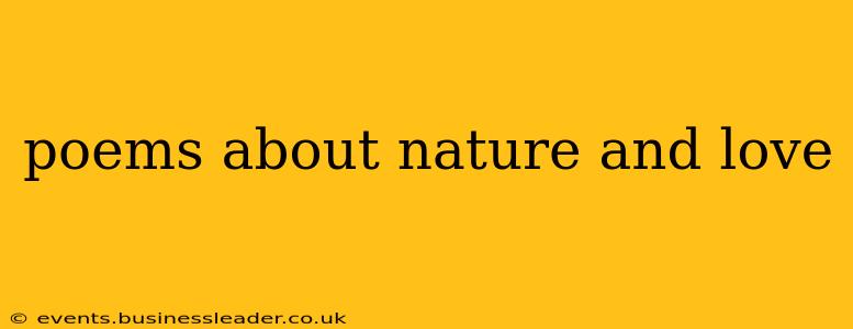poems about nature and love