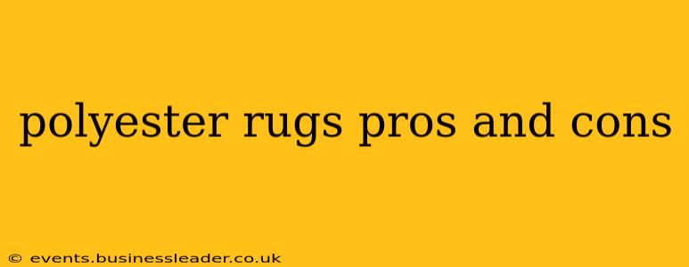 polyester rugs pros and cons