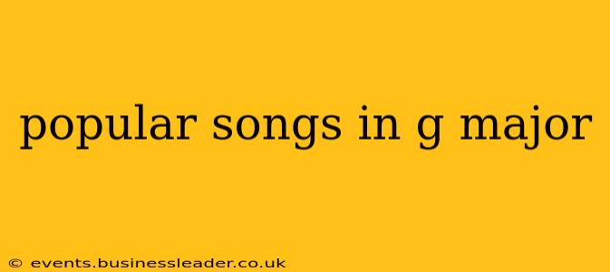 popular songs in g major