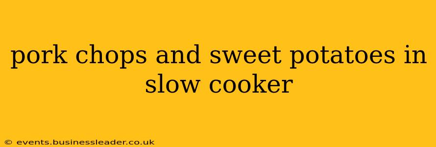 pork chops and sweet potatoes in slow cooker