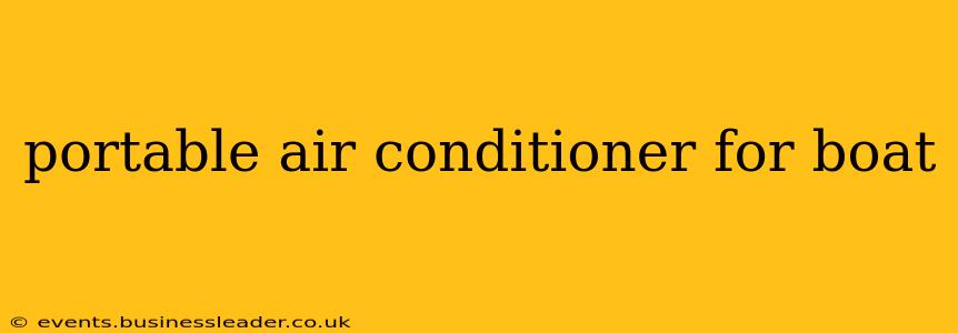 portable air conditioner for boat
