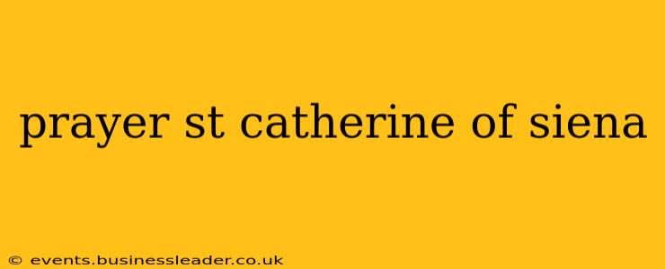 prayer st catherine of siena