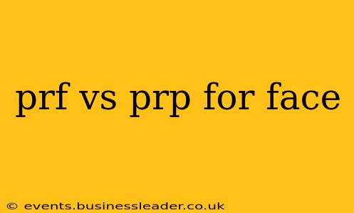 prf vs prp for face