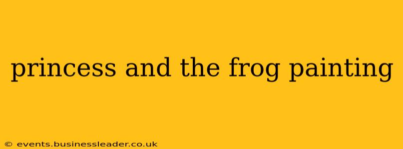 princess and the frog painting