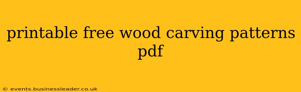 printable free wood carving patterns pdf