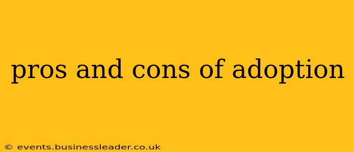 pros and cons of adoption