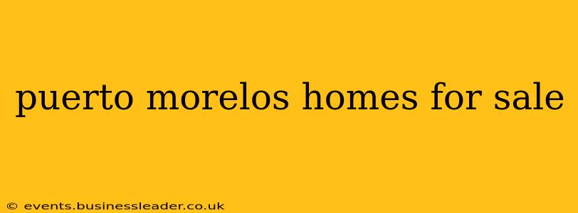 puerto morelos homes for sale