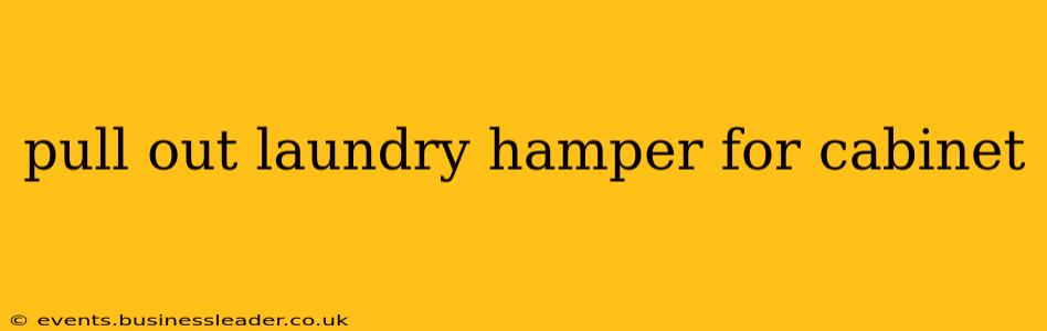 pull out laundry hamper for cabinet