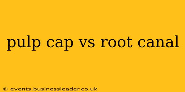 pulp cap vs root canal