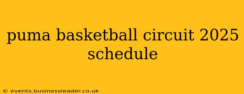 puma basketball circuit 2025 schedule