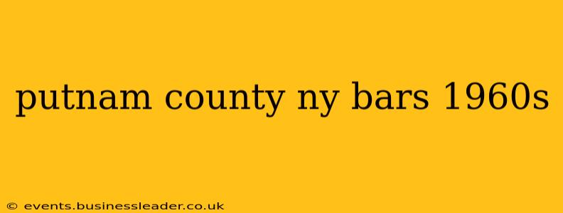 putnam county ny bars 1960s