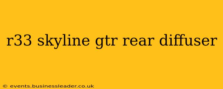 r33 skyline gtr rear diffuser