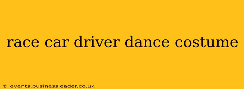 race car driver dance costume