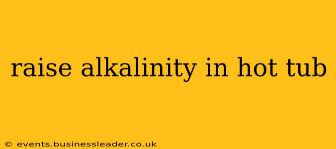raise alkalinity in hot tub