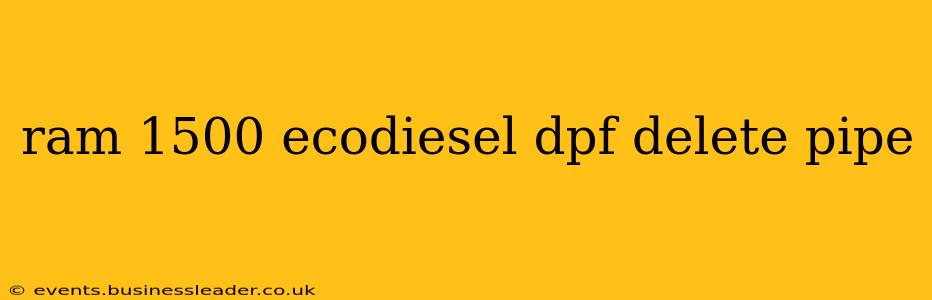 ram 1500 ecodiesel dpf delete pipe