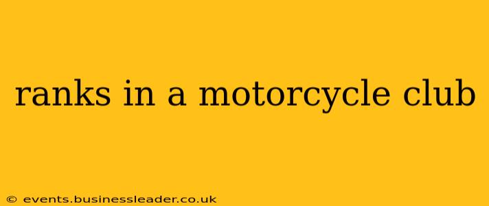 ranks in a motorcycle club