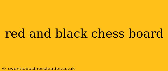 red and black chess board