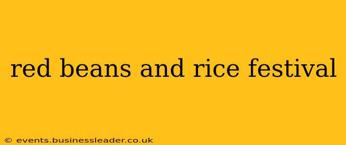red beans and rice festival