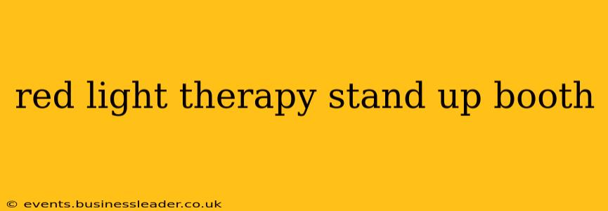 red light therapy stand up booth
