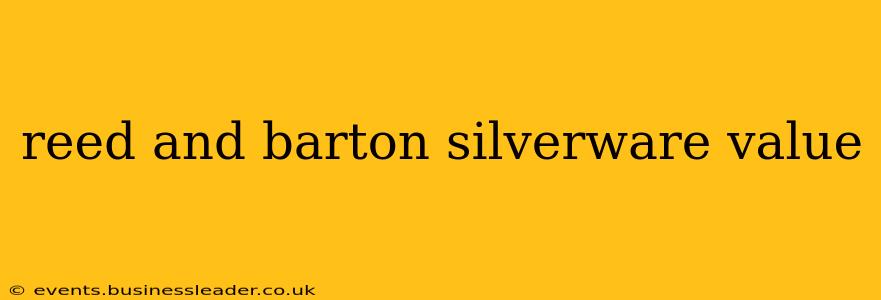 reed and barton silverware value