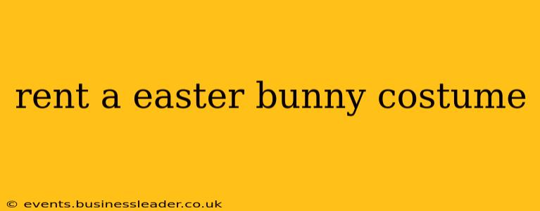 rent a easter bunny costume