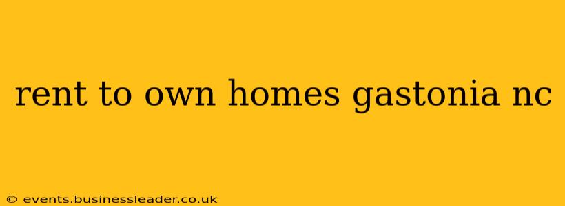 rent to own homes gastonia nc