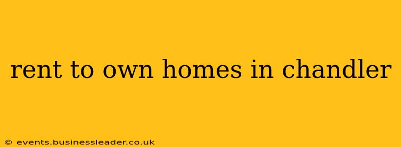 rent to own homes in chandler