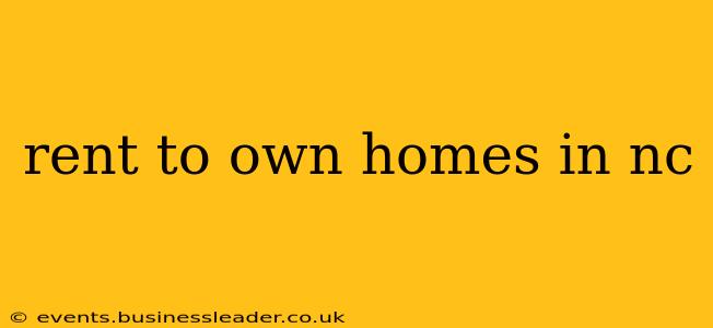 rent to own homes in nc
