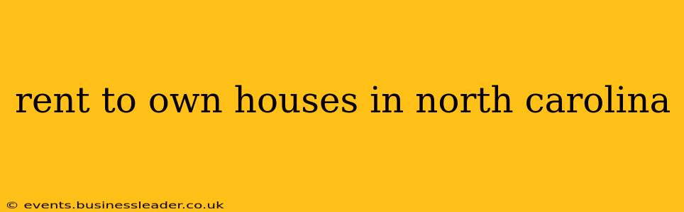 rent to own houses in north carolina