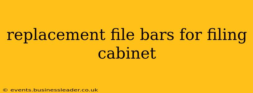 replacement file bars for filing cabinet