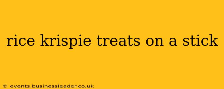 rice krispie treats on a stick