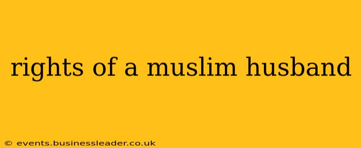 rights of a muslim husband