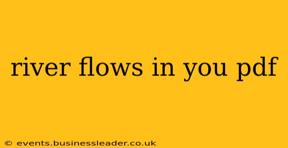 river flows in you pdf