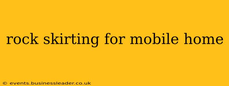 rock skirting for mobile home