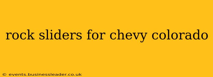 rock sliders for chevy colorado