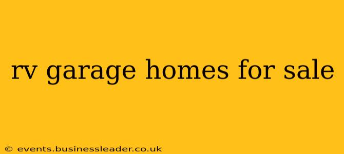 rv garage homes for sale
