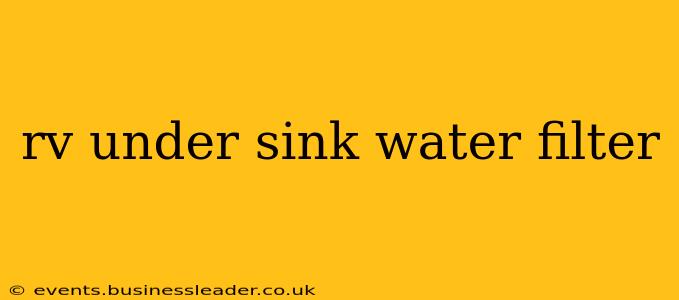 rv under sink water filter