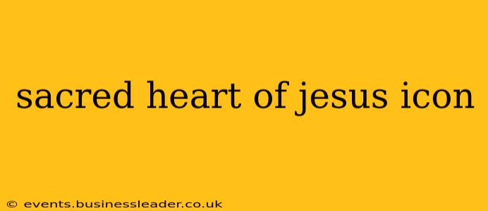 sacred heart of jesus icon