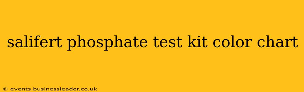 salifert phosphate test kit color chart