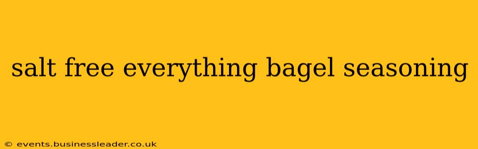 salt free everything bagel seasoning